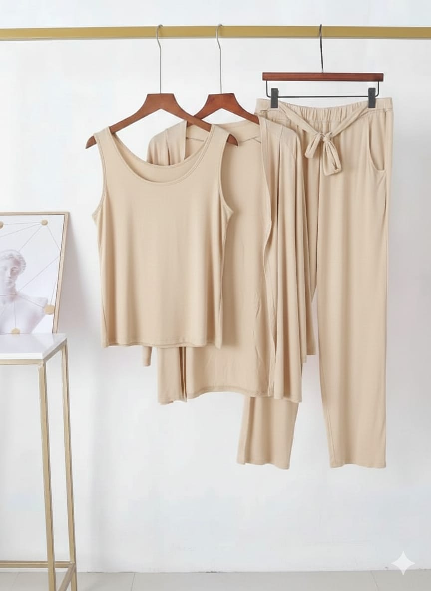 3 Pcs Woman Night Dress - Image 6