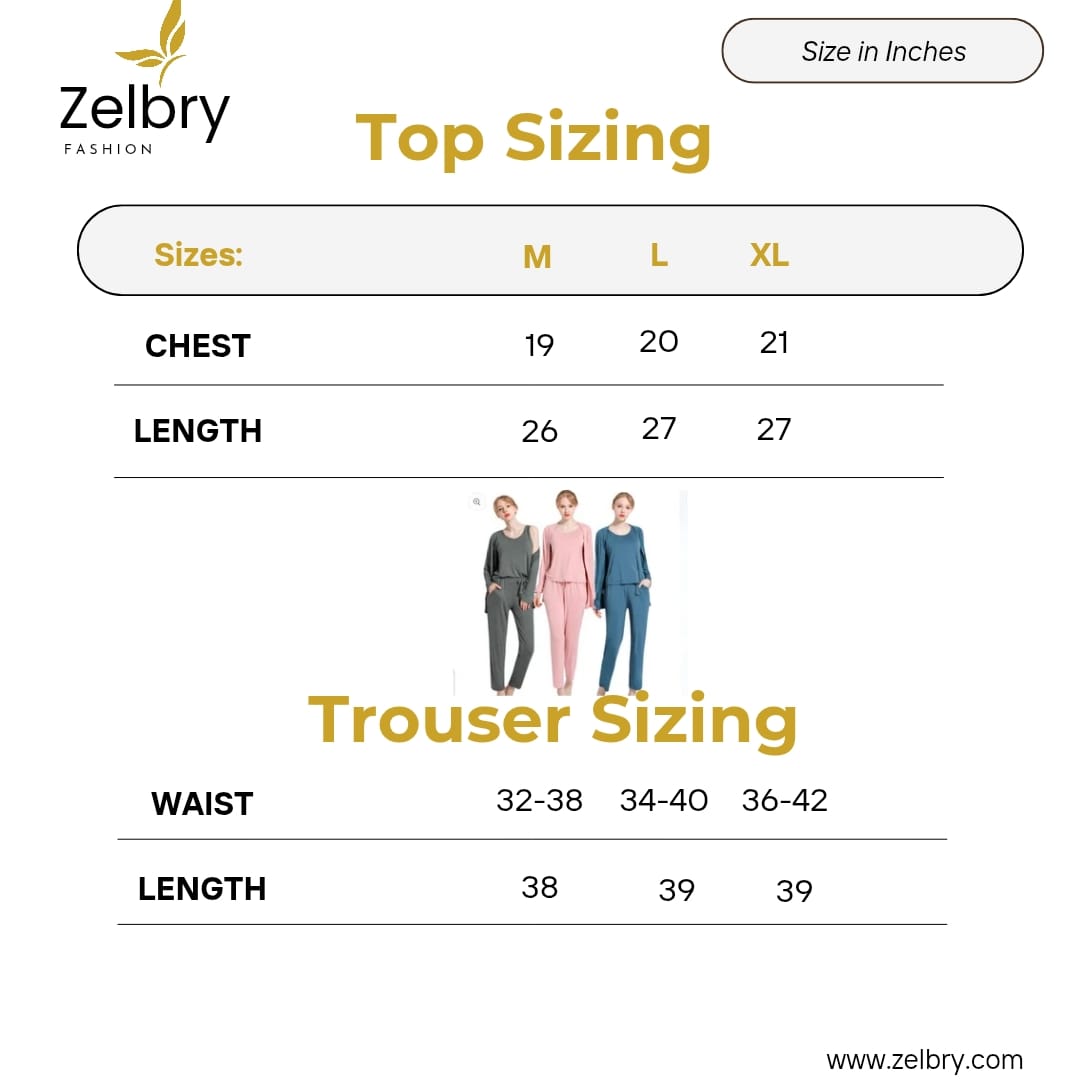 3 Pcs Woman Night Dress - Image 8